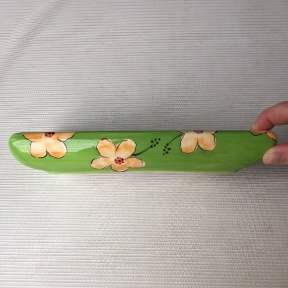 Clay Art Soap Dish Hawaiian Ocean Raft Floral Flower Tropical Beach House Decor - Picture 5 of 12